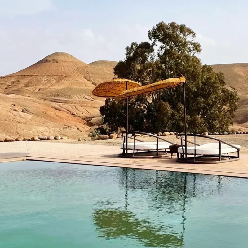 pool + chairs