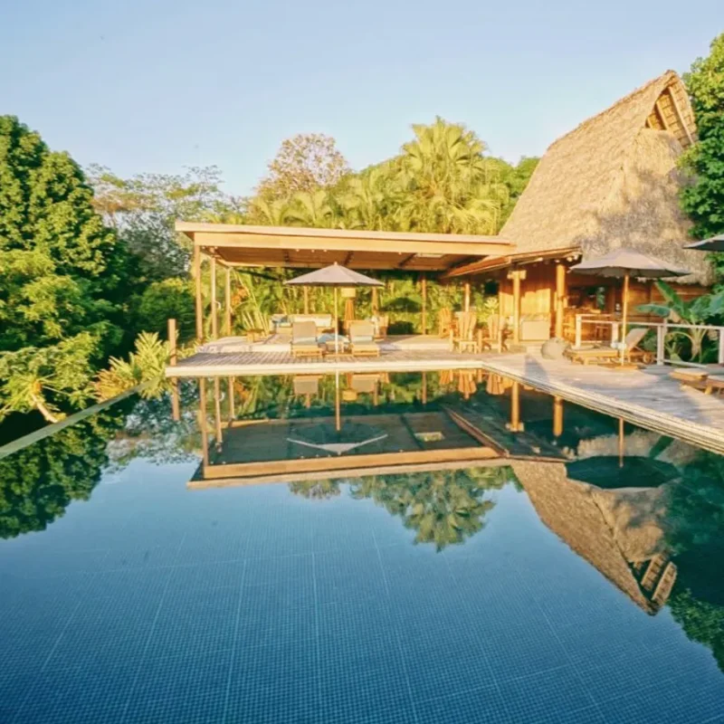costa rica pool and umbrella